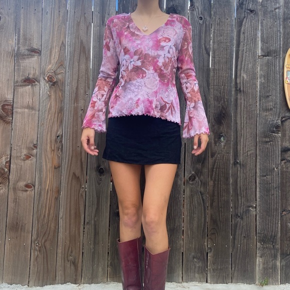 Mesh floral fairy top - Picture 4 of 4